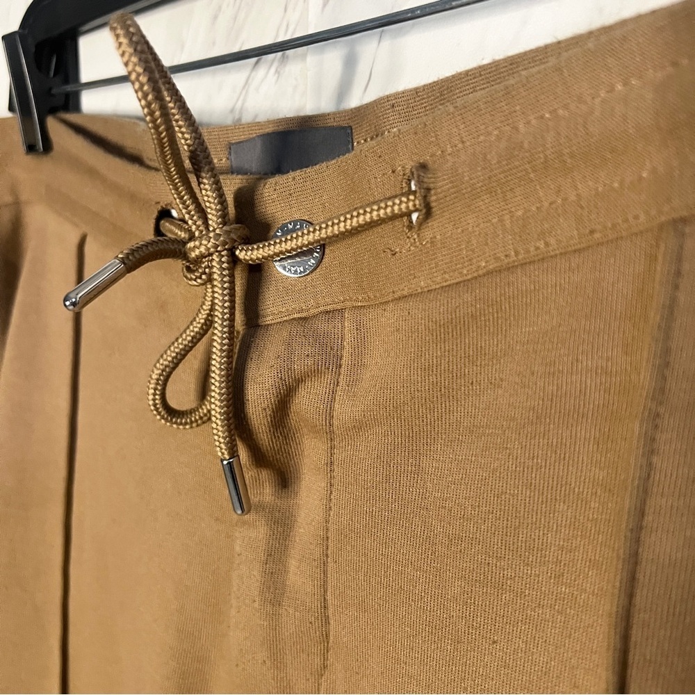 H&M Pleat Casual Knit Camel Pants SZ XL - Picture 2 of 5
